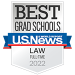 U.S. News & World Report badge naming USC Gould among the nation's best grad schools.