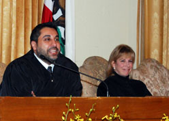 Judge Vijay Gandhi, left, and Judge Valerie Salkin