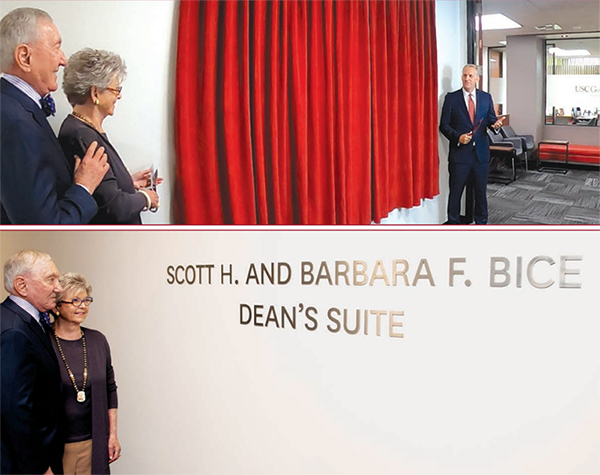 Dean’s suite named in honor of Scott and Barbara Bice