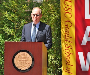 Paul Rutter spoke about his father's legacy at USC Law 