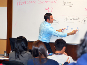 Prof. Donald Scotten teaches at Mentor Day