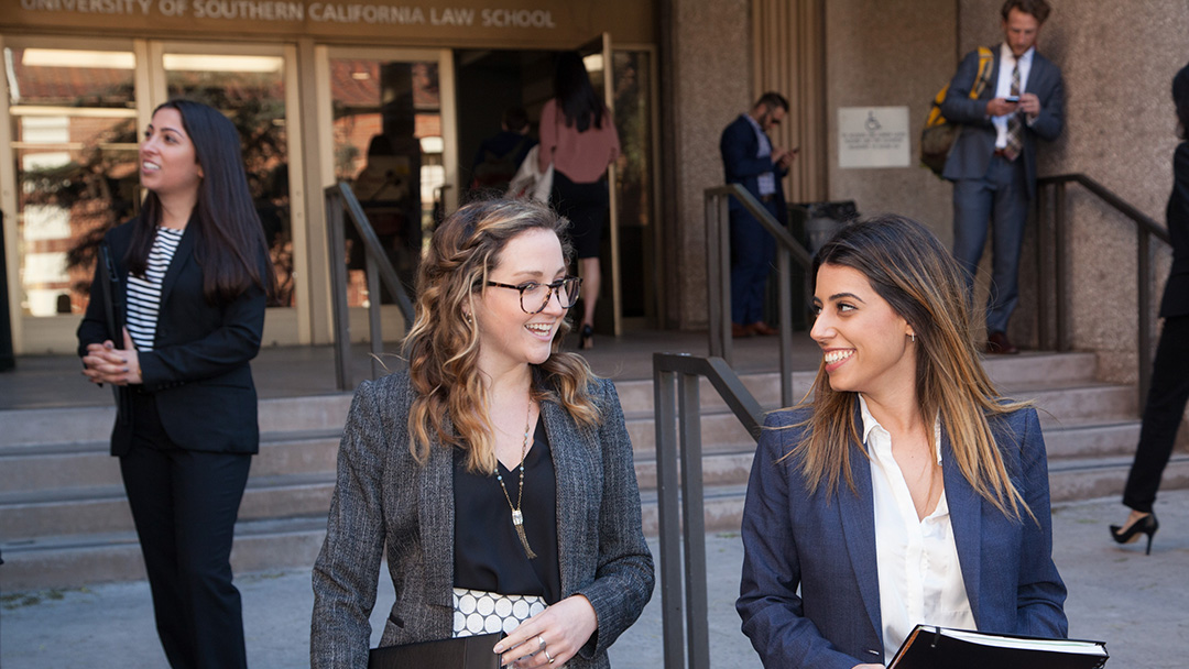USC Gould law students in conversation