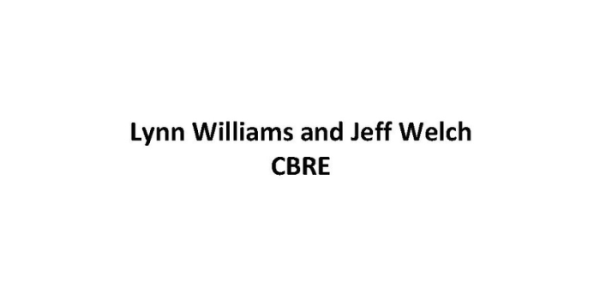 lynn williams and jeff welch of cbre